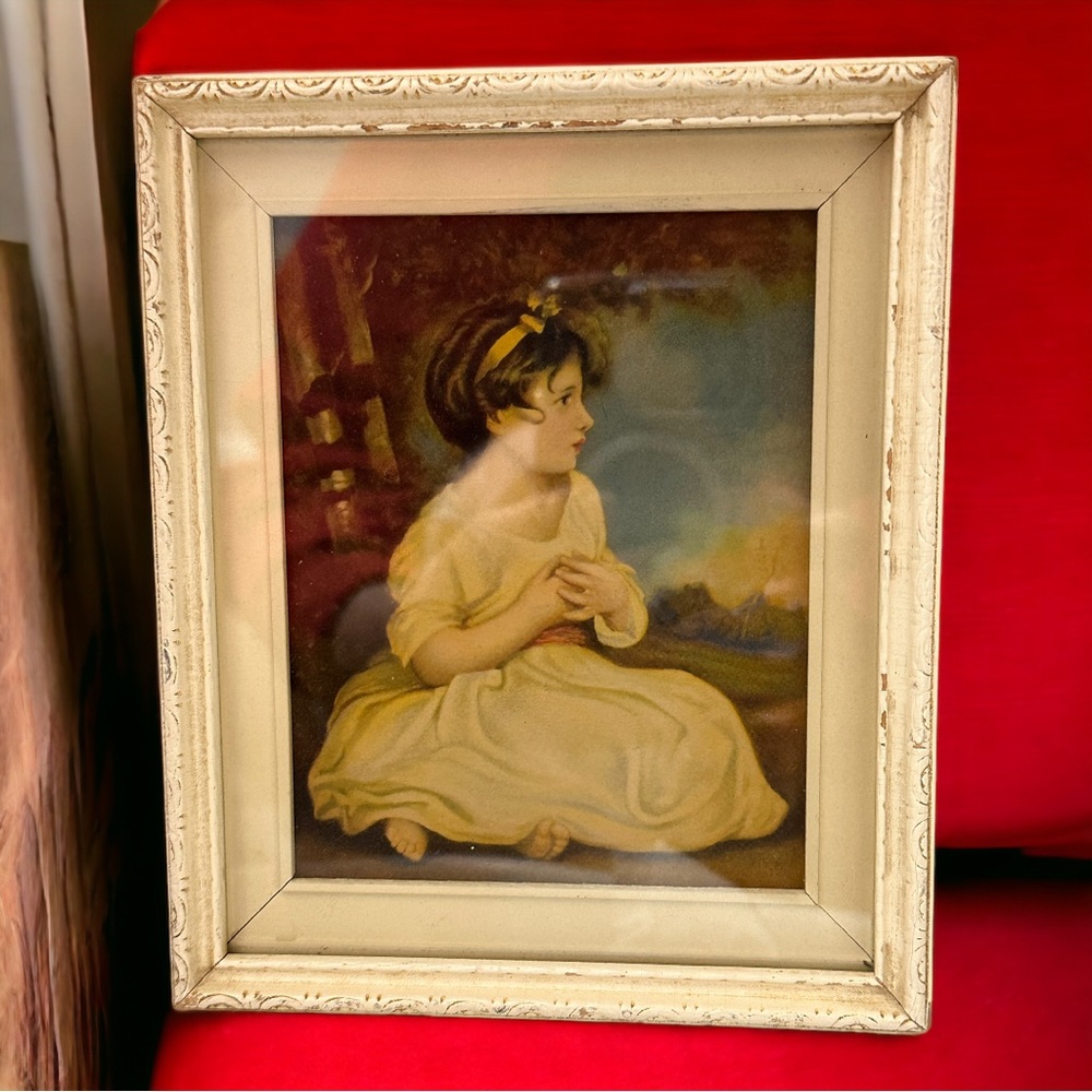 Vintage 1944 Framed Age of Innocence Sir Joshua Reynolds